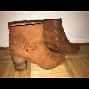 Brown booties